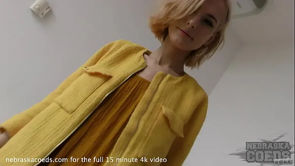 Watch fresh blonde 18yo poppy first time naked video fingering lipstick dildo to orgasm energy Clips