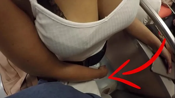 Unknown Blonde Milf with Big Tits Started Touching My Dick in Subway ! That's called Clothed Sex 에너지 클립 보기